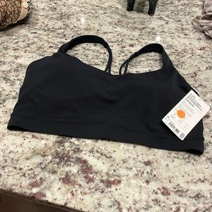 NWT Athleta Solace Bra In Powervita Black Color Size XL